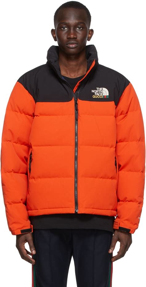 north face gucci jacket orange